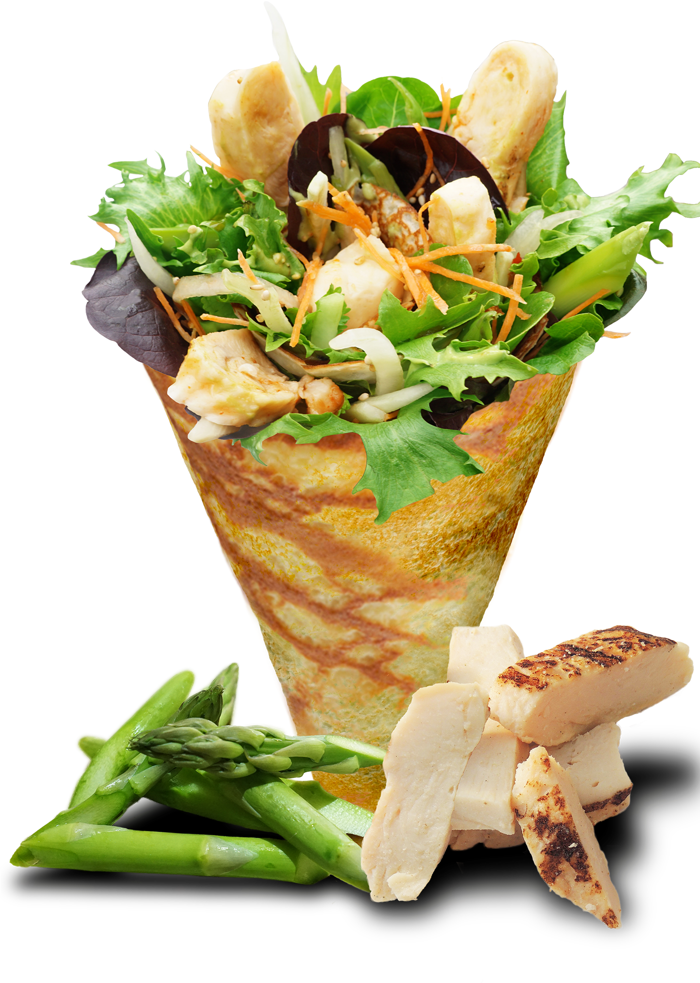 Chicken Teriyaki Crepe Clipart (1440x2160), Png Download