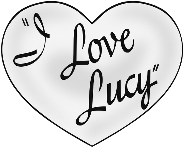 676px-i Love Lucy Title - Love Lucy Logo Png Clipart (640x497), Png Download