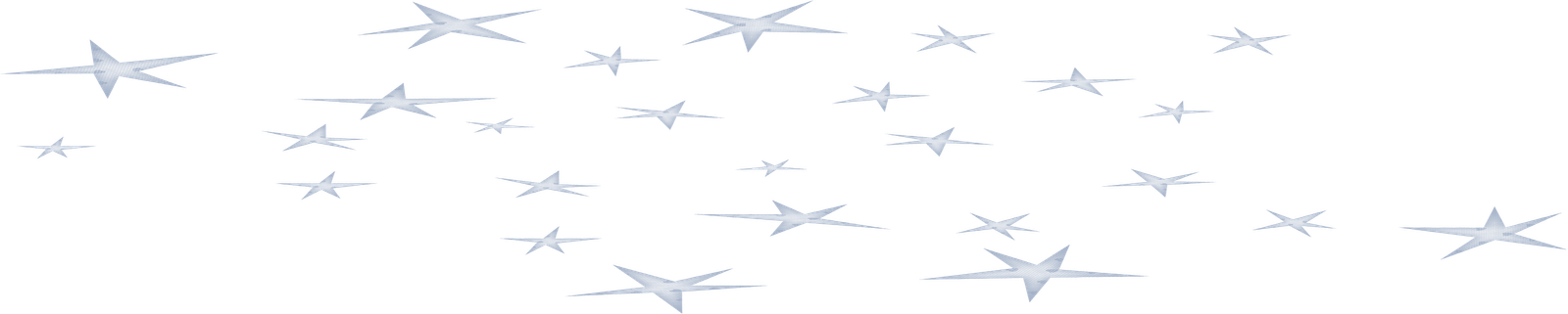 Adornos Para Photoshop Destellos, Colgantes, Estrellas - Origami Clipart (1600x321), Png Download