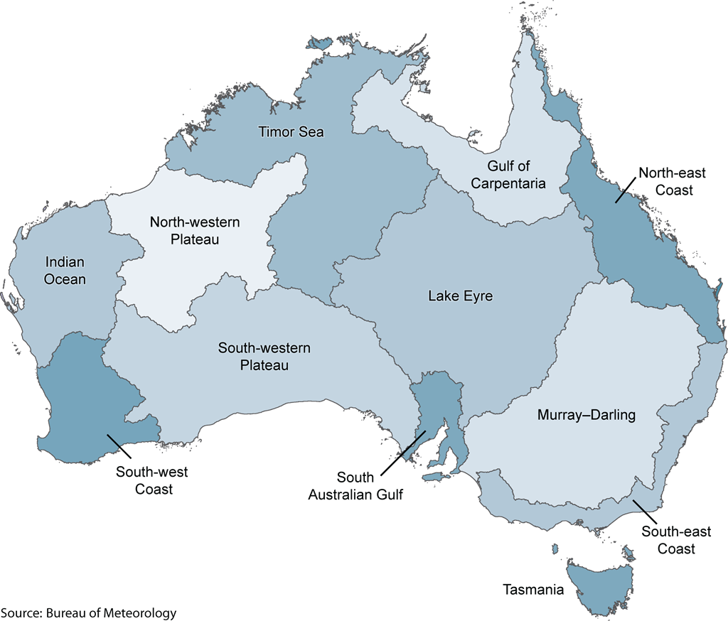 Wat Fig4 1 Lge For Map Of Australia With Rivers - Map Of Australia Clipart (1024x874), Png Download