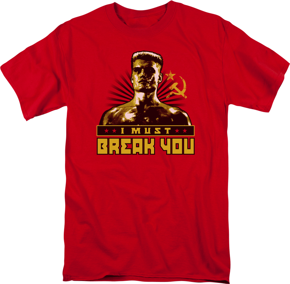Sc 1 St 80s Tees - Ivan Drago Shirt Clipart (967x947), Png Download