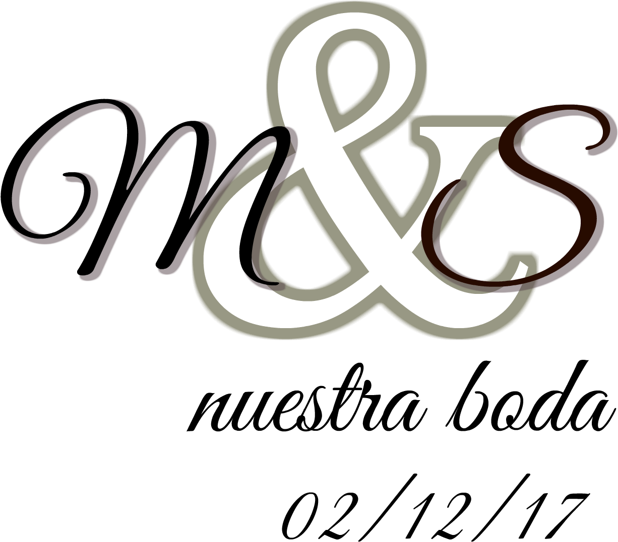 Mili & Seba, Nuestra Boda En Alto Urquiza - Calligraphy Clipart (1431x1193), Png Download