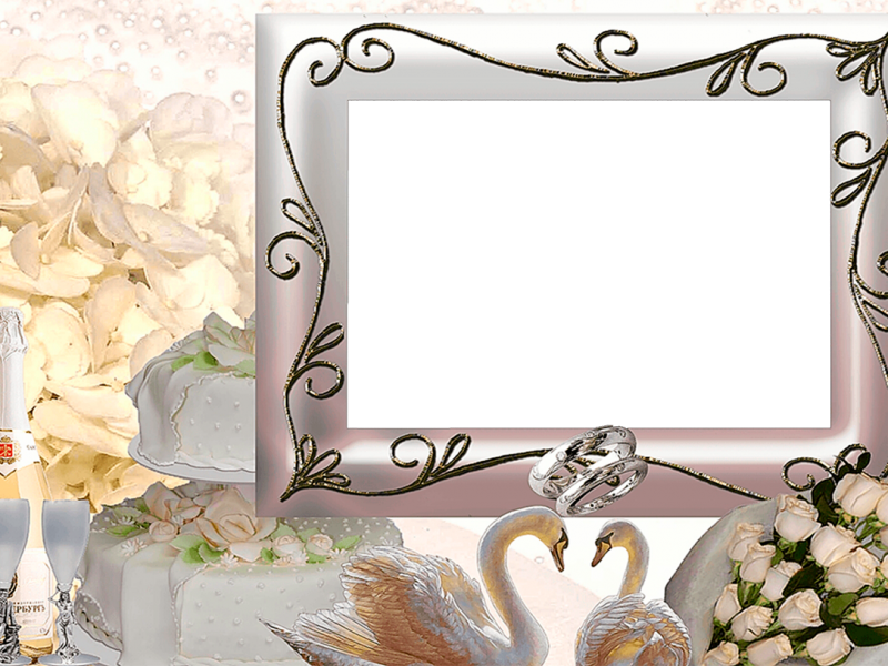 Marco Foto De Boda - Wedding Gif Frame Clipart (800x600), Png Download