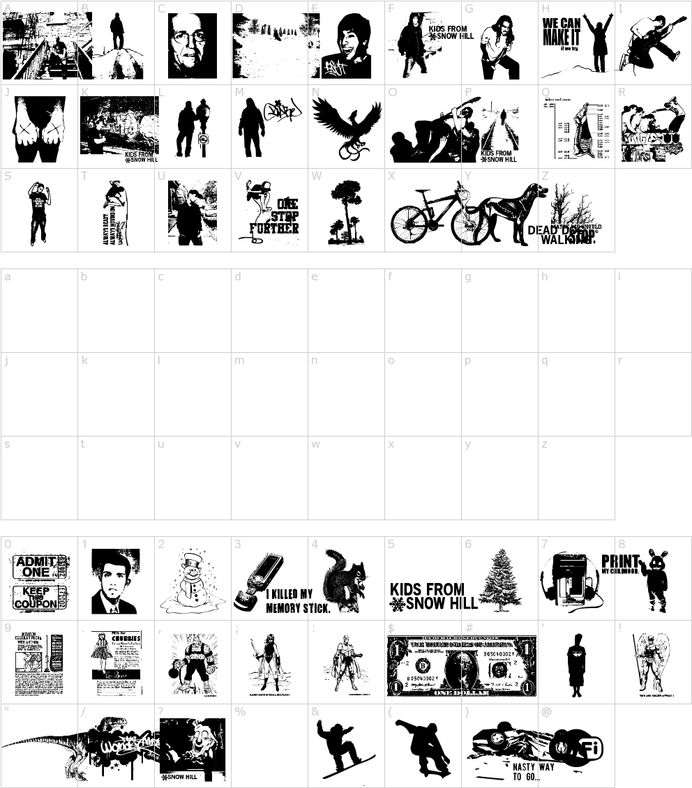 Kids From Snow Hill Font - Snowboard Silhouette Clipart (1000x1150), Png Download