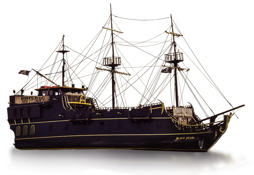 The Black Pearl - Pearl Black Ship Clipart (1200x675), Png Download