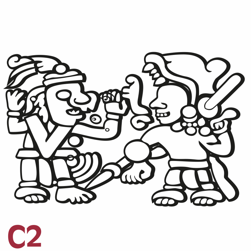 Ornamento Maya C2 - Cartoon Clipart (800x800), Png Download