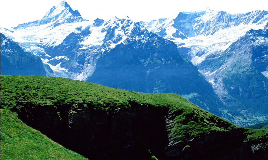 Svg Black And White Library Xueshan Mountain Blue Snow - Bachalpsee Clipart (1024x719), Png Download