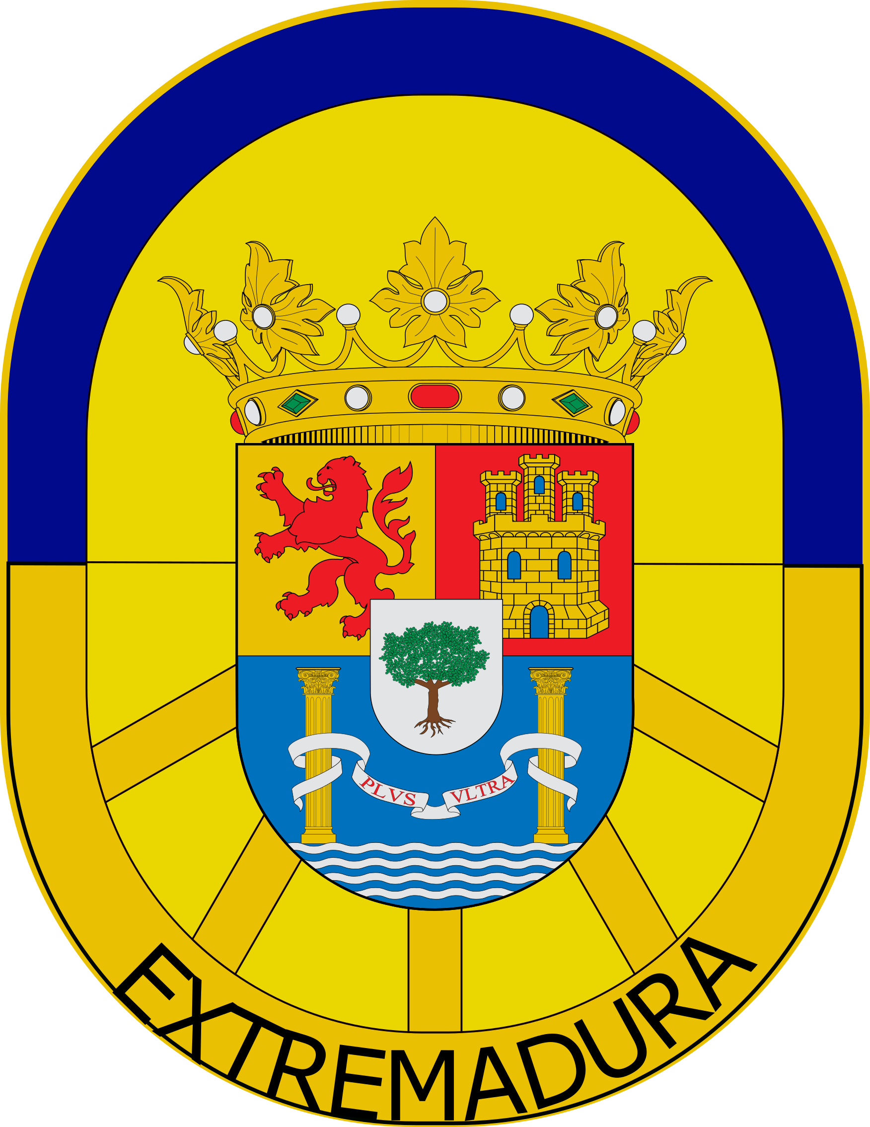Medalla De Extremadura - Extremadura Clipart (1752x2269), Png Download