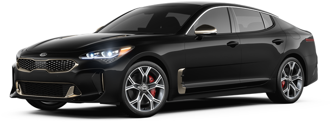 2019 Kia Stinger Aurora Black Pearl - Kia Stinger 2019 Black Clipart (768x419), Png Download