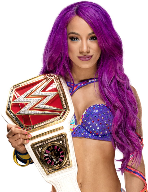 Wwe Raw Women Champion - Sasha Banks With Raw Women's Championship Clipart (900x844), Png Download