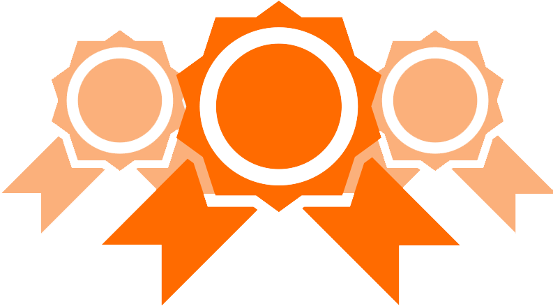 Icono Medallas - Фиолетовый Бантик Пнг Clipart (800x800), Png Download