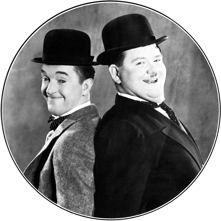 Hal Roach Studios Stan Laurel And Oliver Hardy In Their - Laurel And Hardy Clipart (729x720), Png Download
