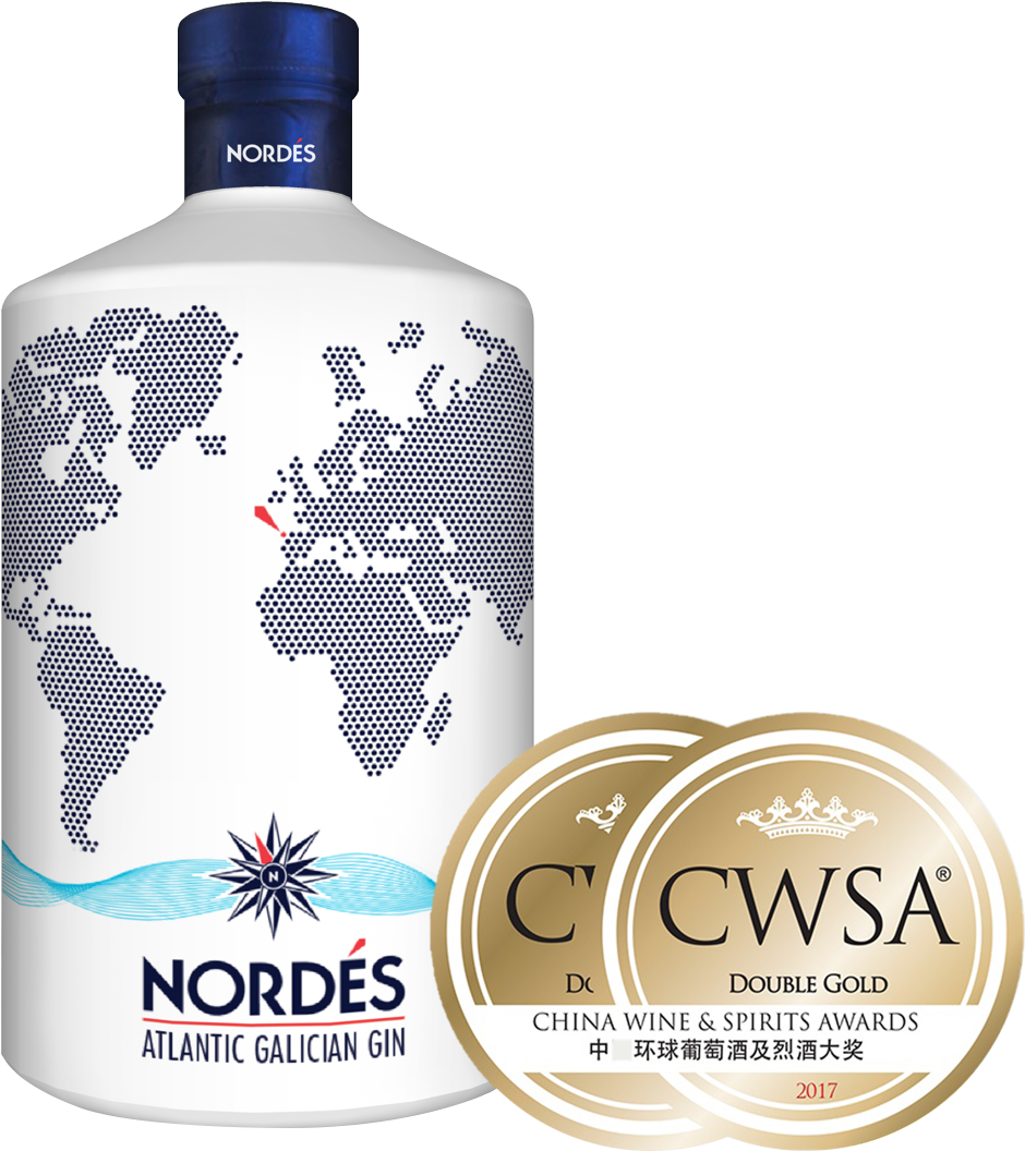 La Auténtica Atlantic Galician Gin Que Sigue Conquistando - Nordes Atlantic Galician Gin Clipart (1034x1124), Png Download