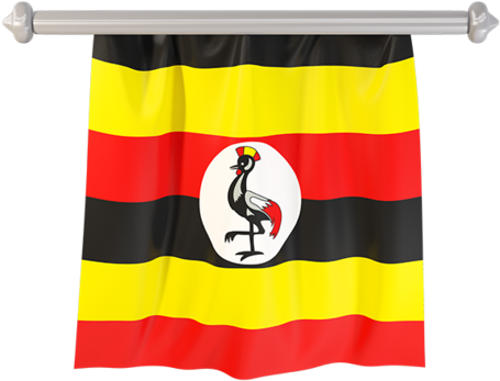 Uganda Flag Clipart (640x480), Png Download