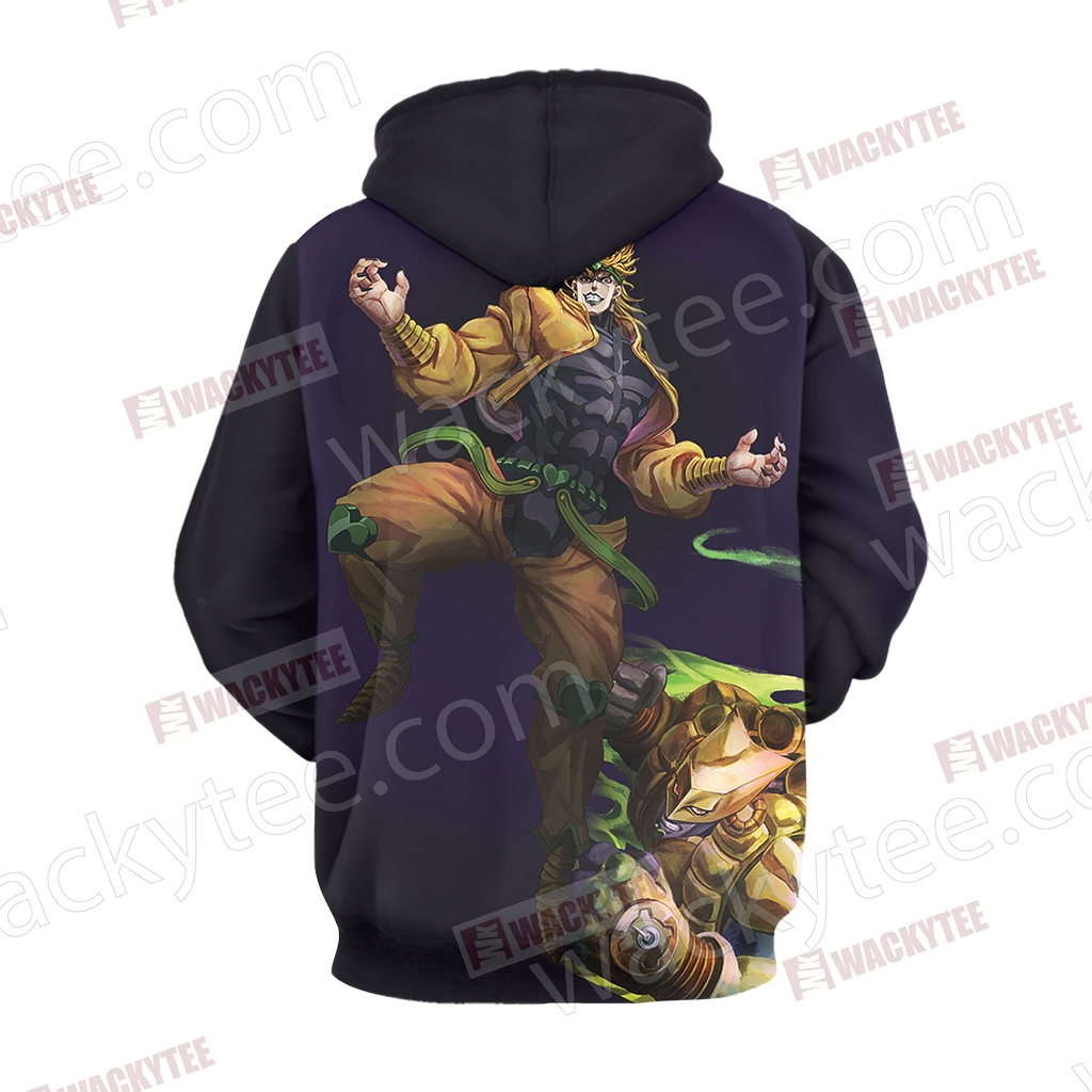 Jojo's Bizarre Adventure Dio Brando And The World 3d - Sweatshirt Clipart (1024x1024), Png Download