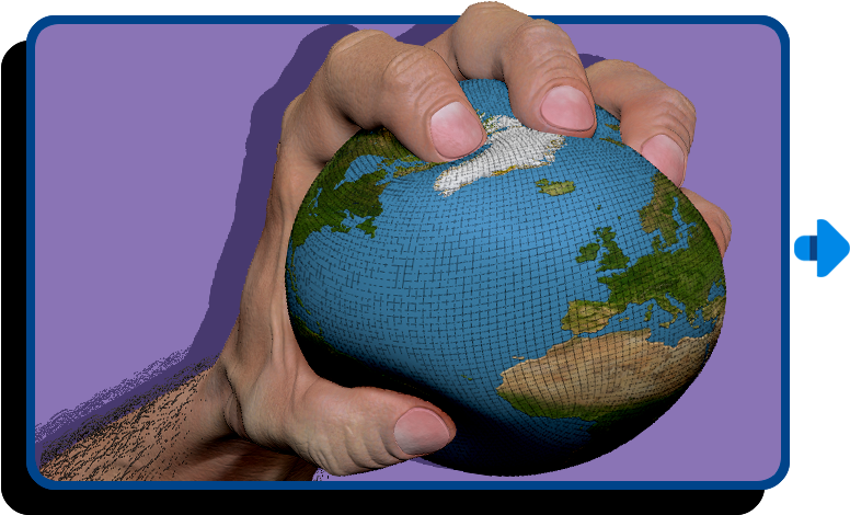 The Challenge Of This Digital Sculpture Was That My - Globe Clipart (825x501), Png Download