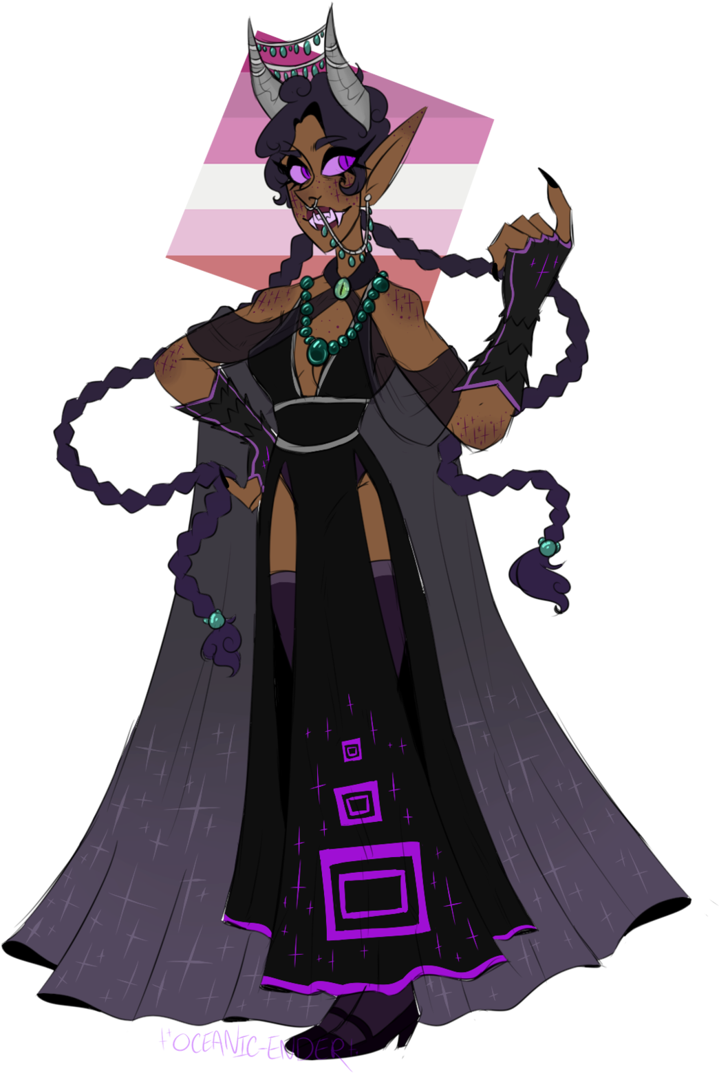 Ender Dragon Lady My Design Of Her Was Inspired By - Illustration Clipart (1280x1575), Png Download