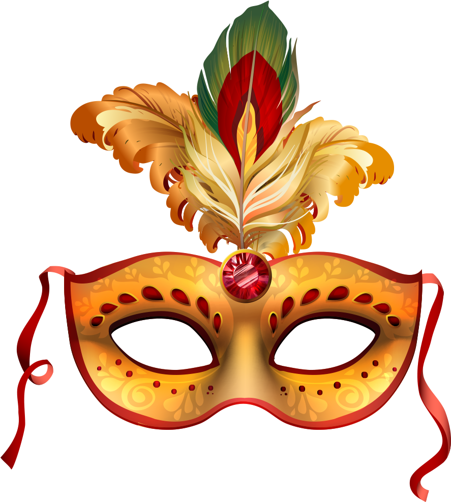 Mardi Venice Carnival Gras Mask Brazilian Party Clipart - Adesivo Mascara De Carnaval - Png Download (887x988), Png Download