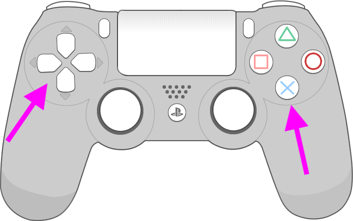 Now Browse To The Tv Icon And Watch Everything - Cartoon Ps4 Controller Drawing Clipart (721x451), Png Download