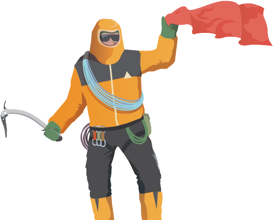 Adventure Clipart Outbound - Vectores Montañistas - Png Download (640x480), Png Download