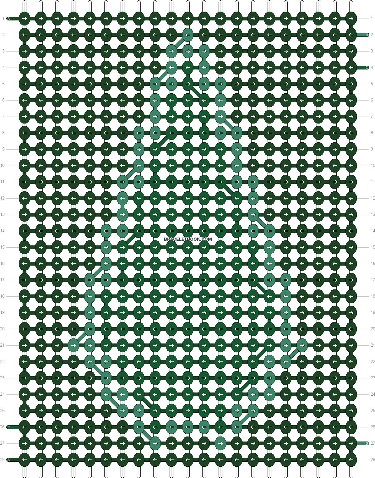 Alpha Pattern - Alpha Nike Friendship Bracelet Pattern Clipart (1208x1528), Png Download