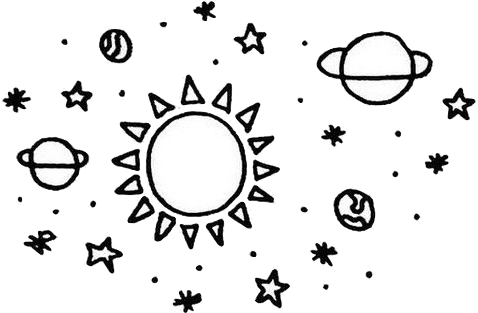 Simple Drawing Of Planets Clipart (600x600), Png Download