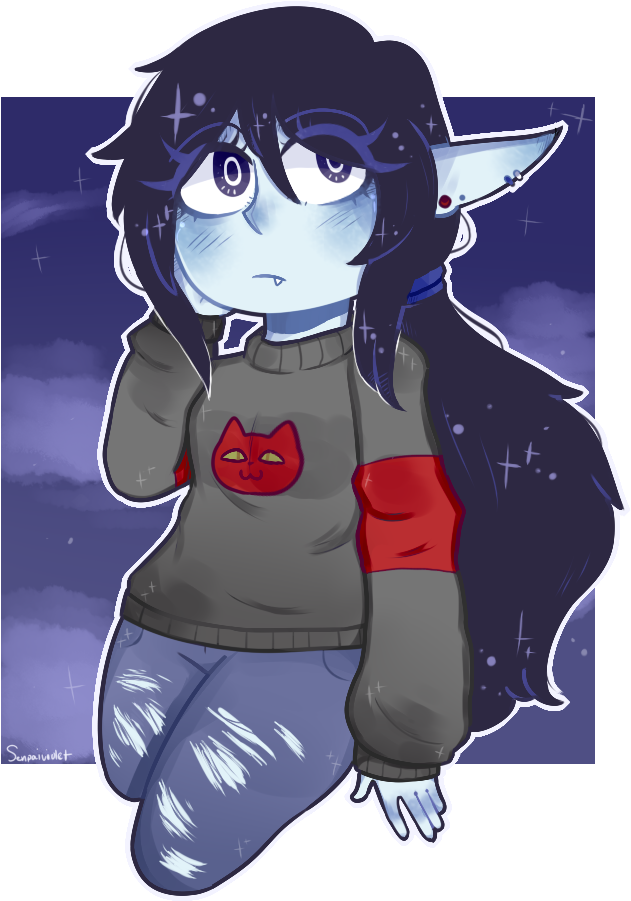 Marceline From Adventure Time <3pic - Cartoon Clipart (792x1000), Png Download