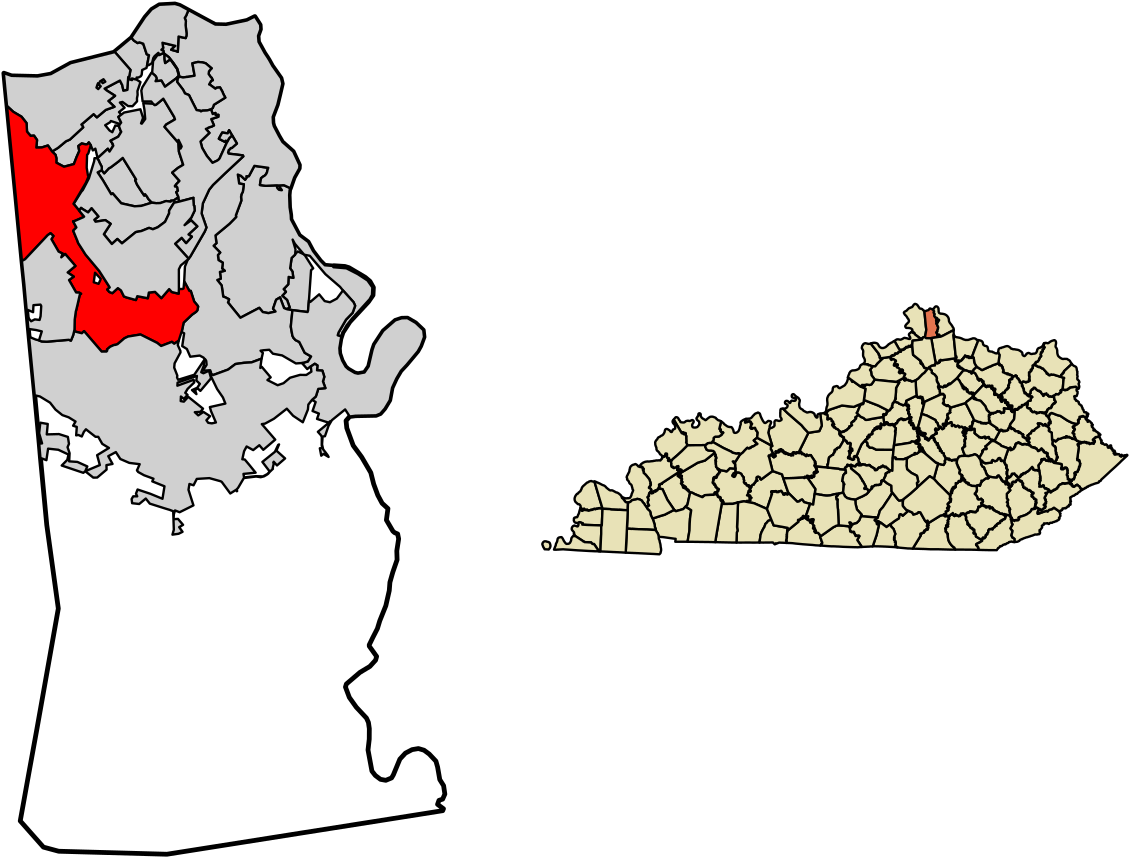 Map Of Kentucky Clipart (1200x927), Png Download