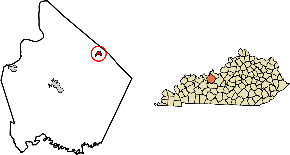 Kentucky Map By Zip Code Irvington Kentucky - Map Of Kentucky Counties Clipart (1200x674), Png Download