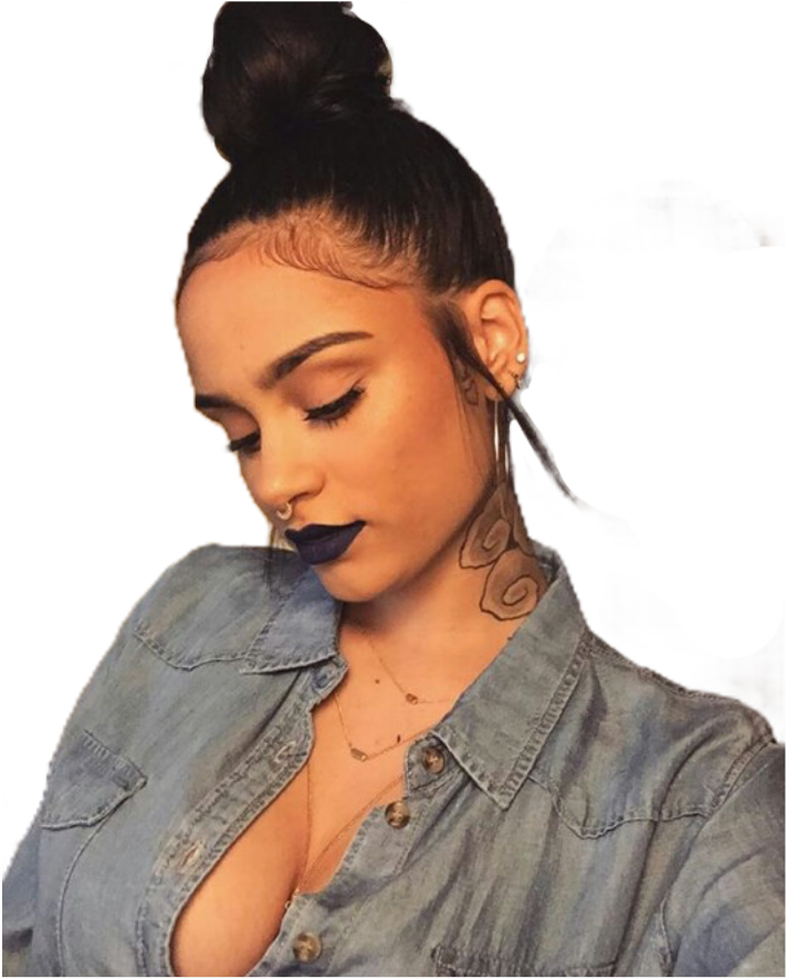 #kehlani - Hispanic Girl With Edges Clipart (1024x1024), Png Download