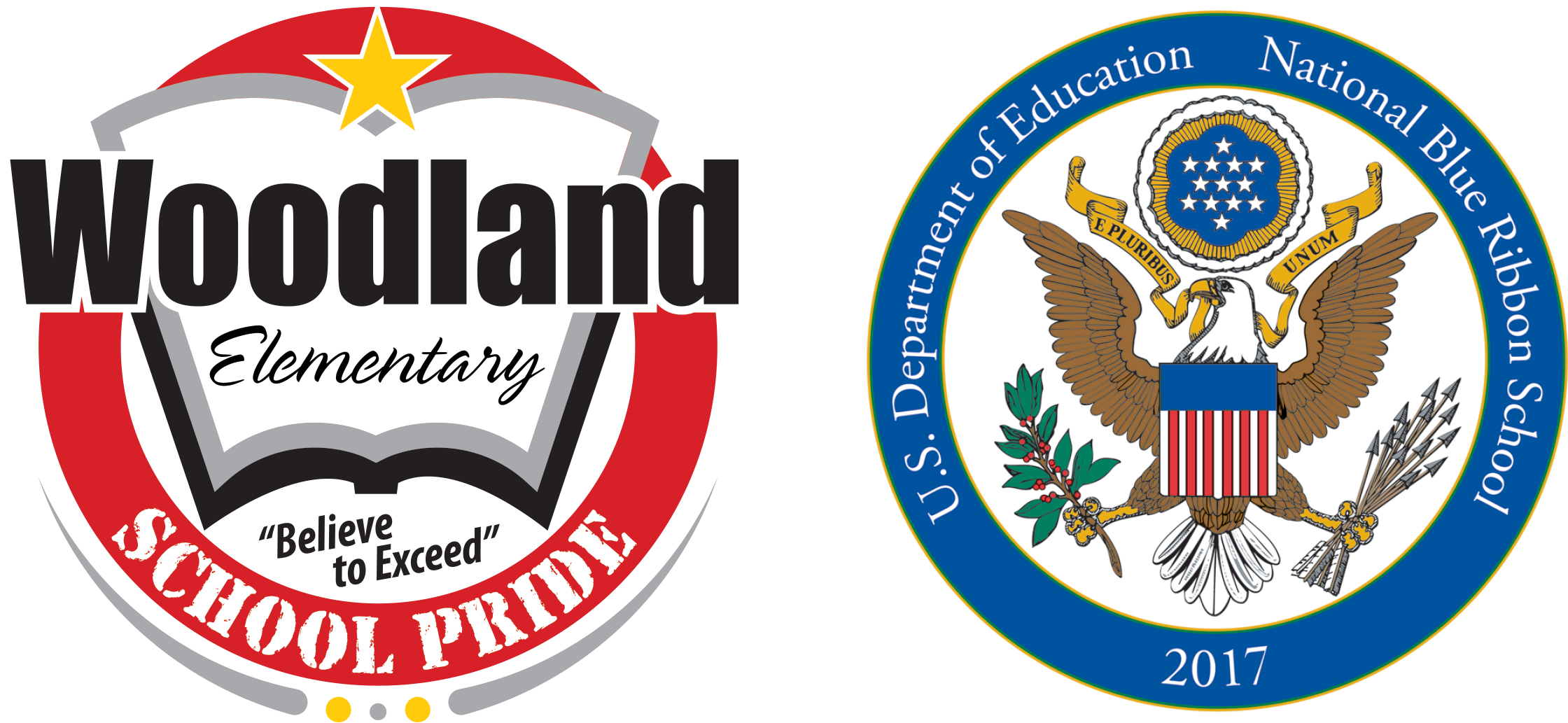 Woodland School Logo - National Blue Ribbon Schools Program Clipart (2240x1033), Png Download