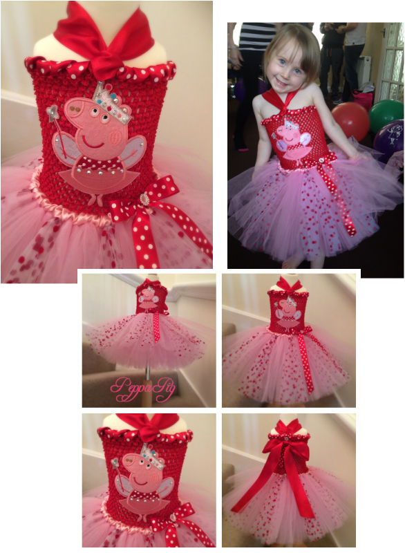 My Fairy Ballerina, "peppa Pig Inspired" Princess Dress - Gown Clipart (586x800), Png Download