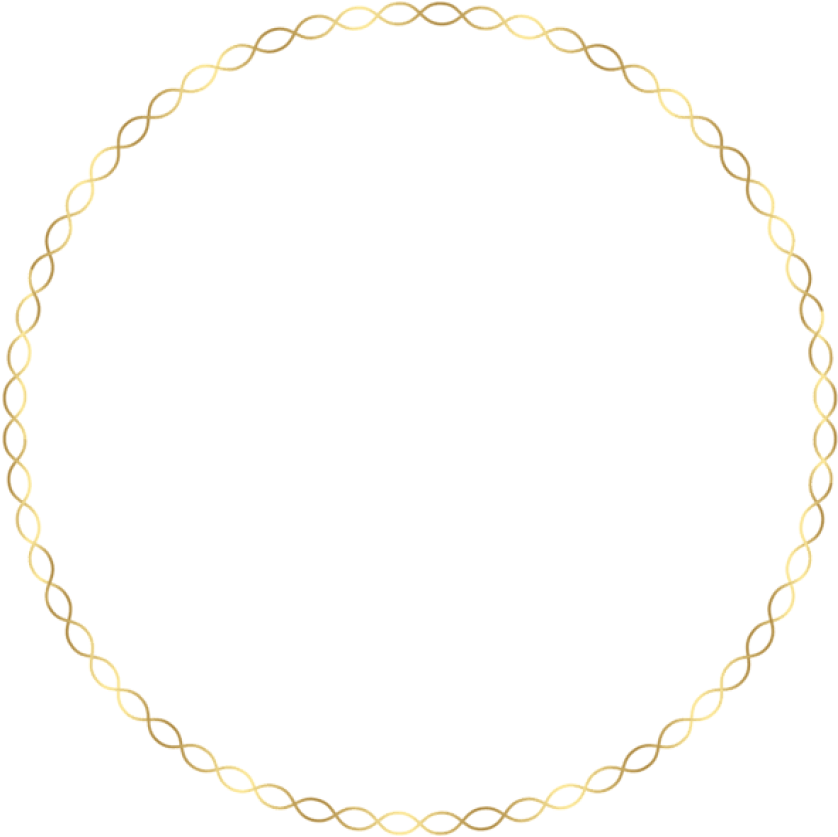 Deco Border Frame Png - Chain Clipart (838x837), Png Download