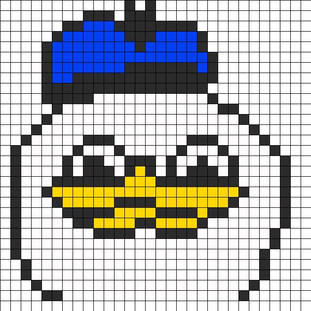 Uncle Dolan Perler Bead Pattern / Bead Sprite - Happy Face Pixel Art Clipart (630x630), Png Download