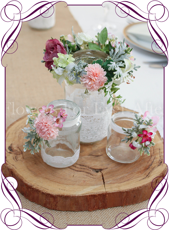Rustic Flower Png - Fake Wedding Bouquets Australia Clipart (587x801), Png Download