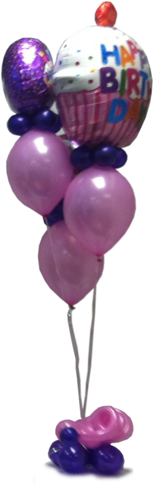 Cupcake Centerpiece Birthday Centerpiece - Balloon Centerpieces Png Clipart (1030x1030), Png Download