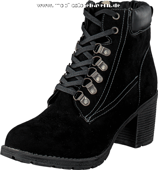 Donna Girl 492702 Black - Work Boots Clipart (654x705), Png Download