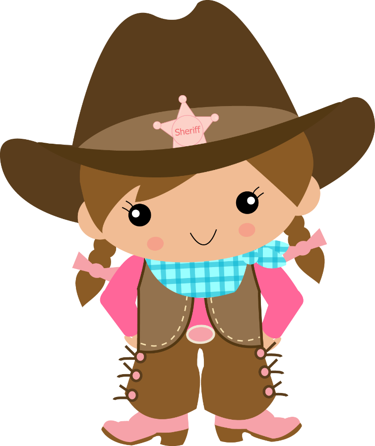 Cowboy E Cowgirl - Niño Vaquero Caricatura Clipart (756x900), Png Download