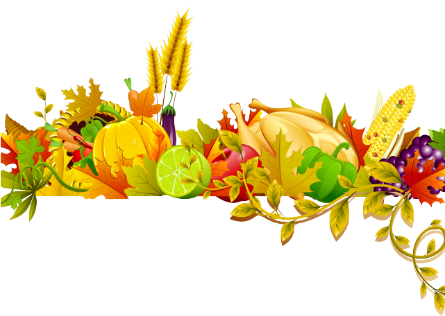 Cornucopia Clipart Centerpiece - Transparent Thanksgiving Clip Art - Png Download (640x480), Png Download