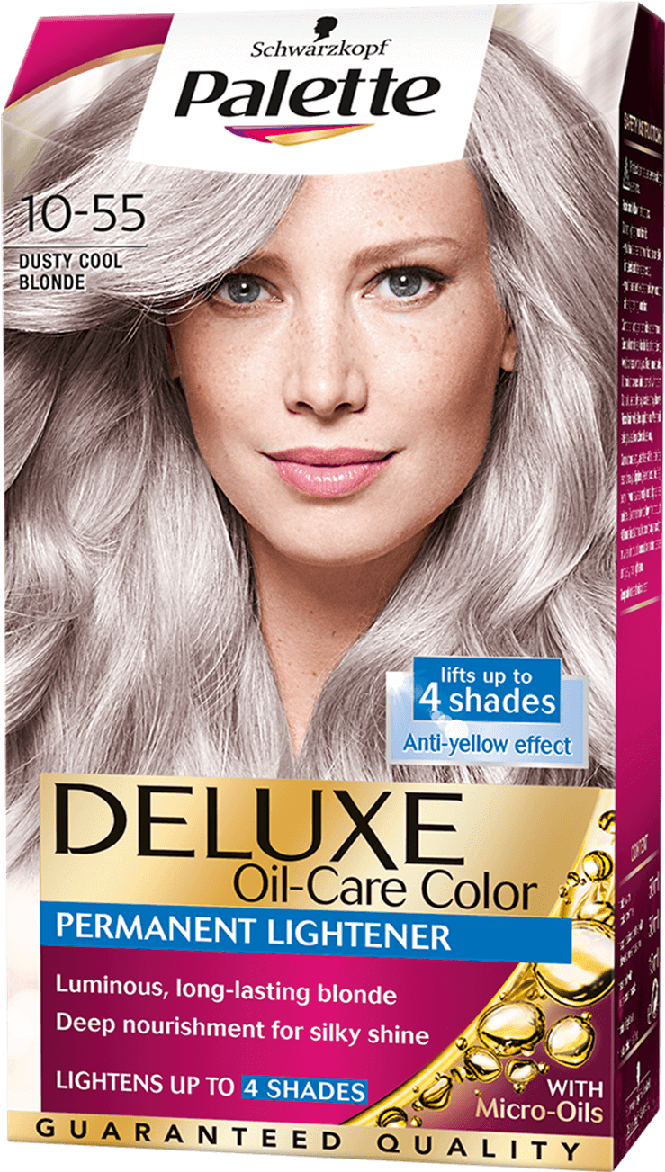 Palette Com Deluxe Permanent Lightener 10 55 Dusty - Palette Deluxe Oil Care Color Clipart (970x1400), Png Download