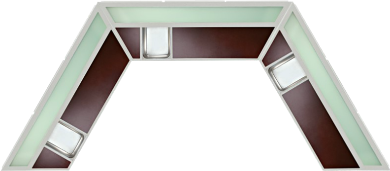 5m Half Centerpiece Bar - Ceiling Clipart (828x828), Png Download