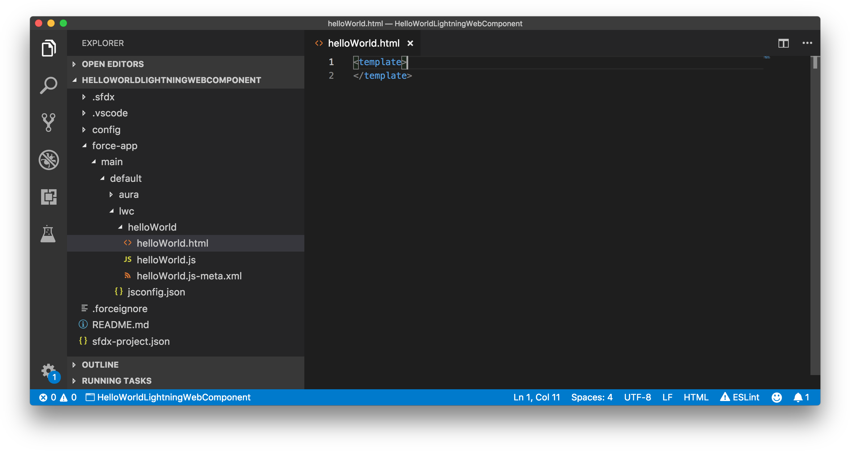 Lightning Web Component File Hierarchy In Visual Studio - Azure Sign In Visual Studio Code Clipart (2782x1484), Png Download