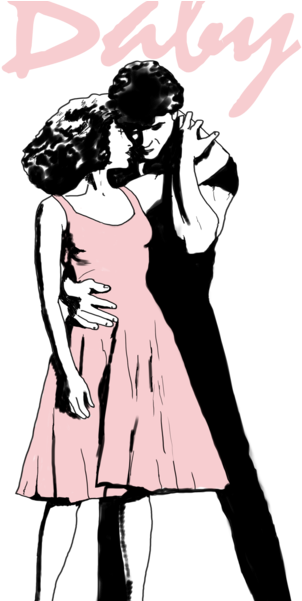 Nobody Puts Baby In The Corner Poster Clipart (600x600), Png Download