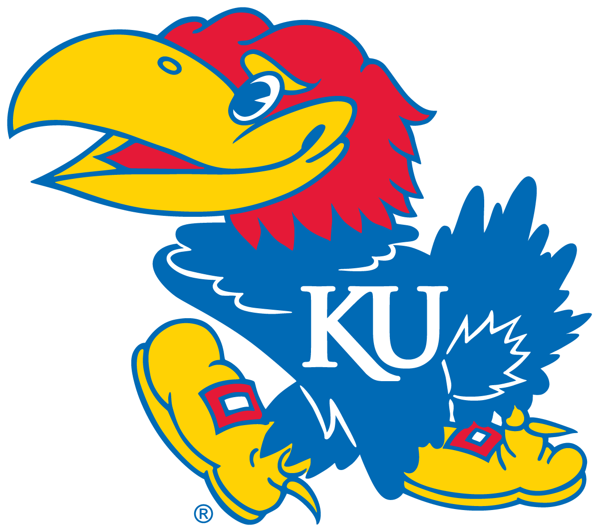 Ku Jayhawk - Kansas Jayhawks Clipart (1200x1065), Png Download