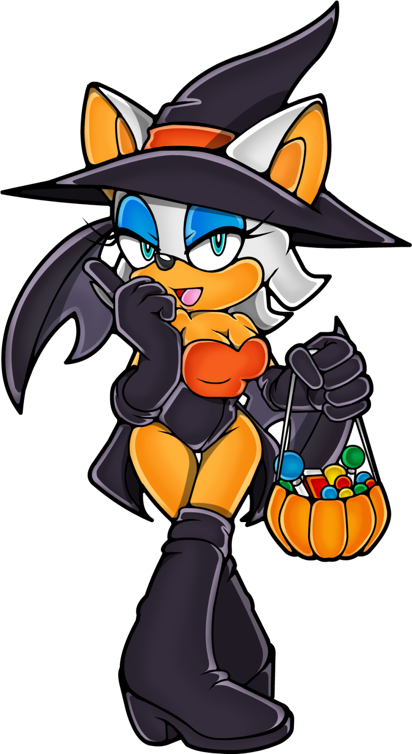 Sonic Heroes Sonic Forces Rouge The Bat Vertebrate - Sonic Forces Witch Rouge Clipart (833x1515), Png Download