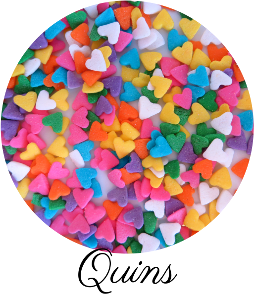 Heart Quin Sprinkles-01 - Circle Clipart (532x600), Png Download