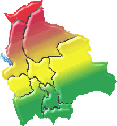 Bolivia Sticker - Map Clipart (391x422), Png Download