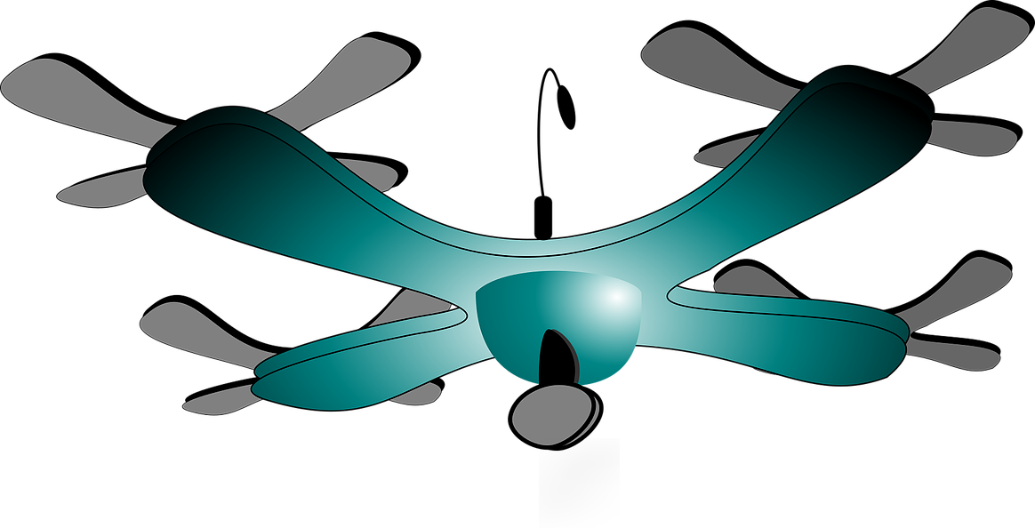 Vector Drone Cartoon Image Without Backg - Propeller Clipart (1164x594), Png Download