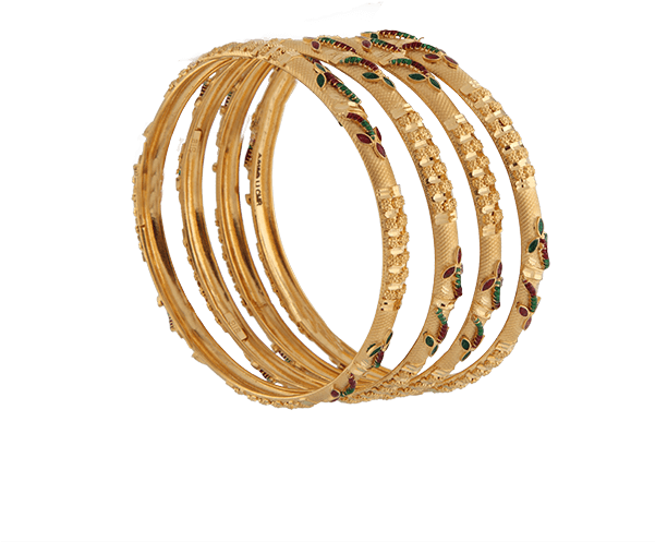 Hallmark Jewellers - Cmr Jewellers Gold Bangles Clipart (600x600), Png Download