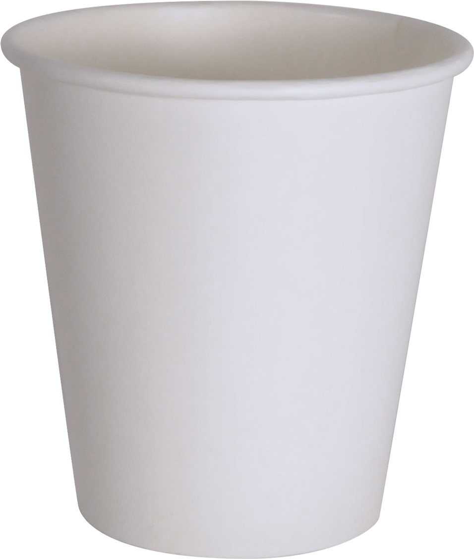 10oz White Hot Cup - Flowerpot Clipart (1500x1500), Png Download